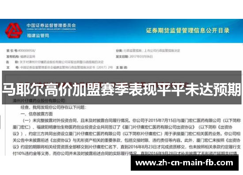 马耶尔高价加盟赛季表现平平未达预期